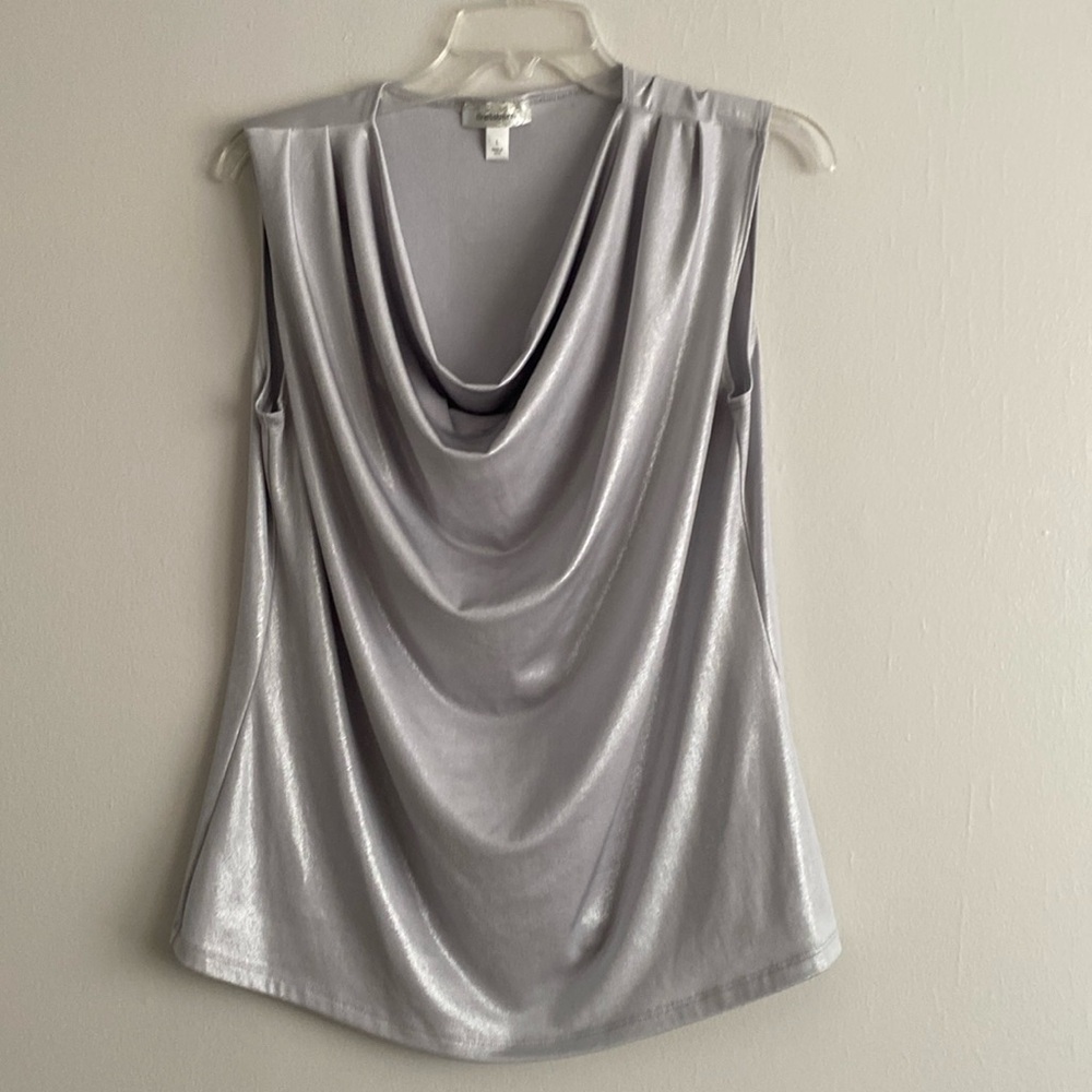Silver dressbarn blouse size L